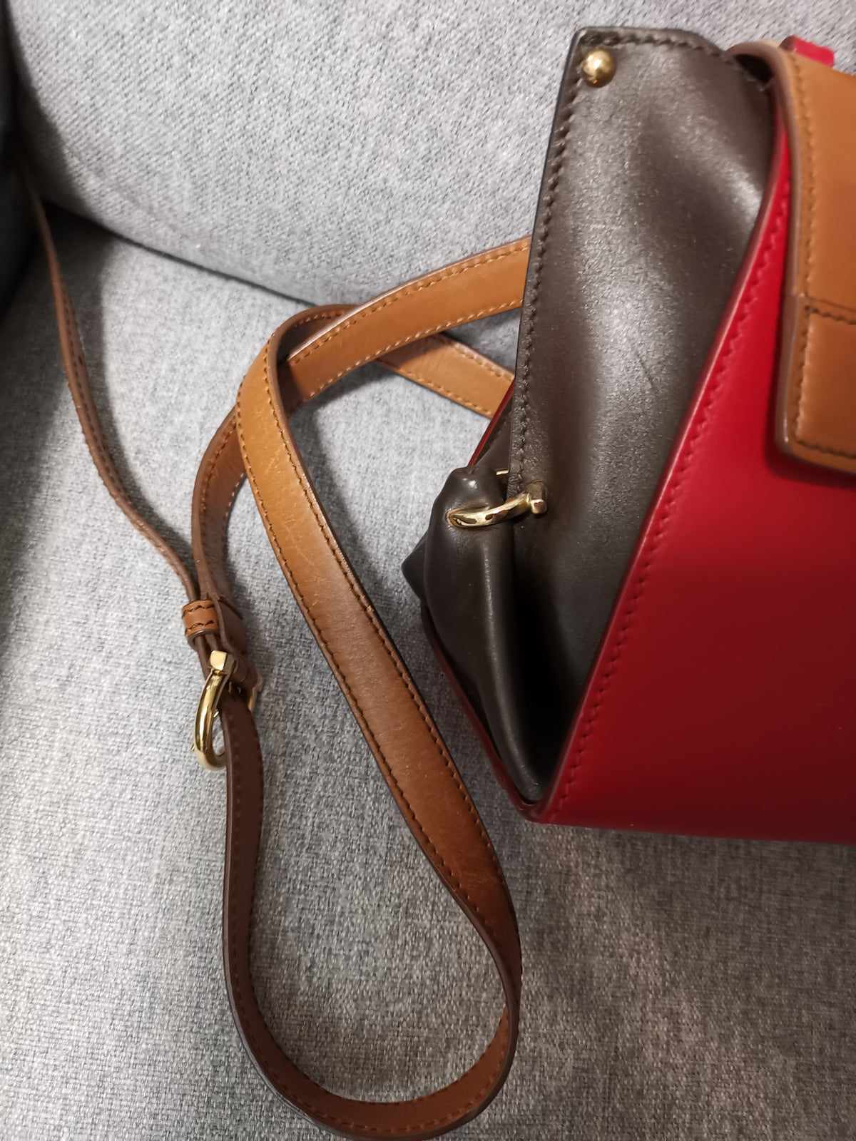 Salvatore Ferragamo Colorblock Gancini Top-Handle Crossbody Bag