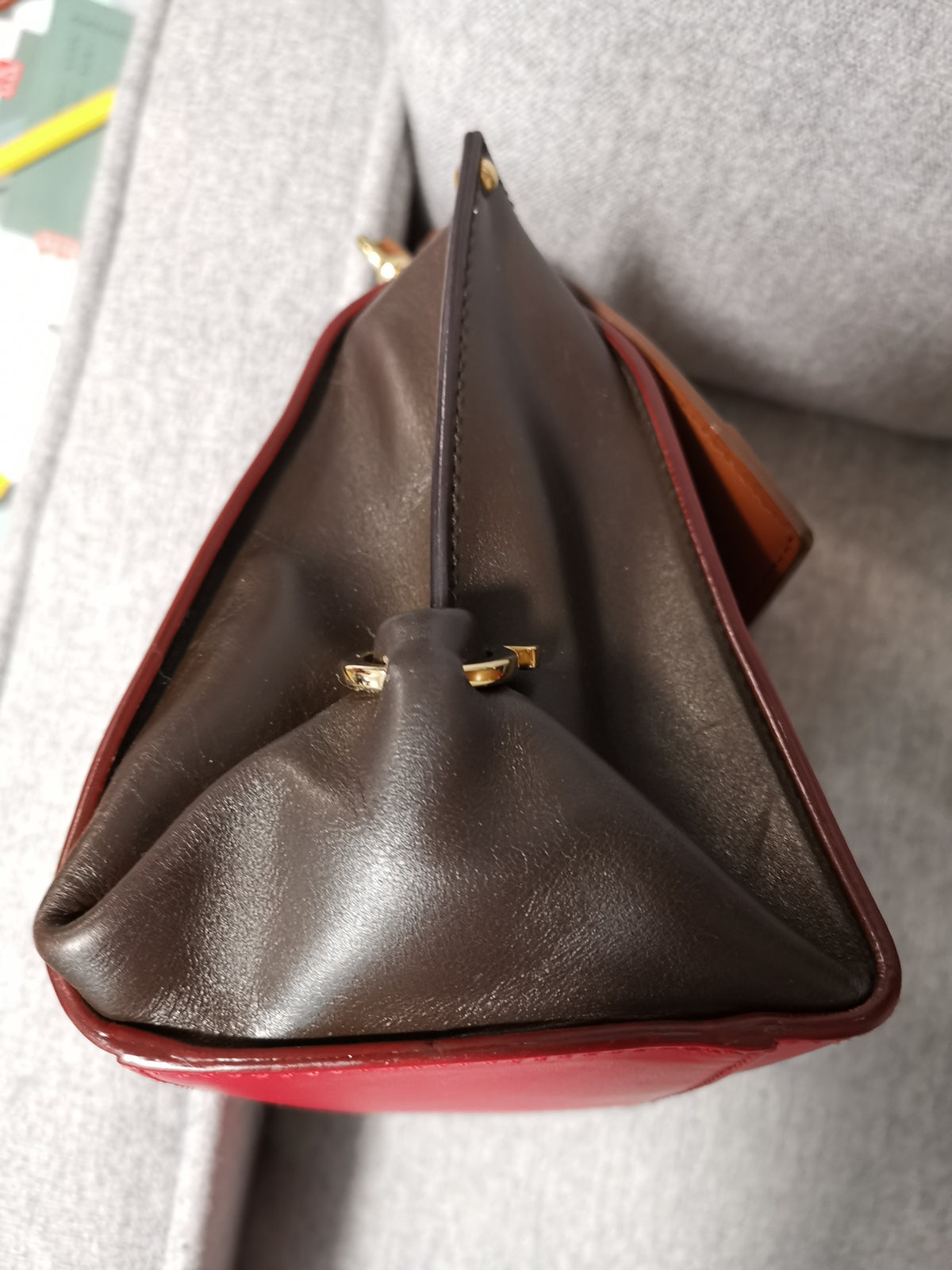 Salvatore Ferragamo Colorblock Gancini Top-Handle Crossbody Bag