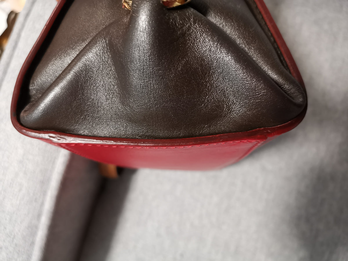 Salvatore Ferragamo Colorblock Gancini Top-Handle Crossbody Bag