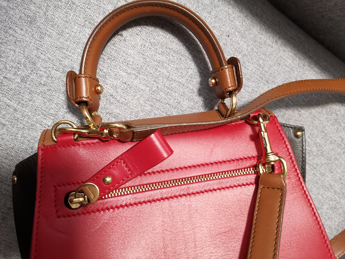 Salvatore Ferragamo Colorblock Gancini Top-Handle Crossbody Bag