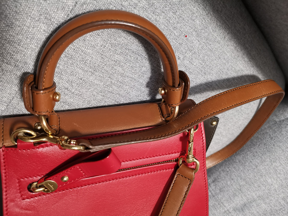 Salvatore Ferragamo Colorblock Gancini Top-Handle Crossbody Bag