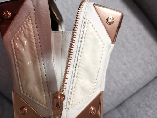 Alexander Wang Mini Marion White & Rose Gold Crossbody Bag