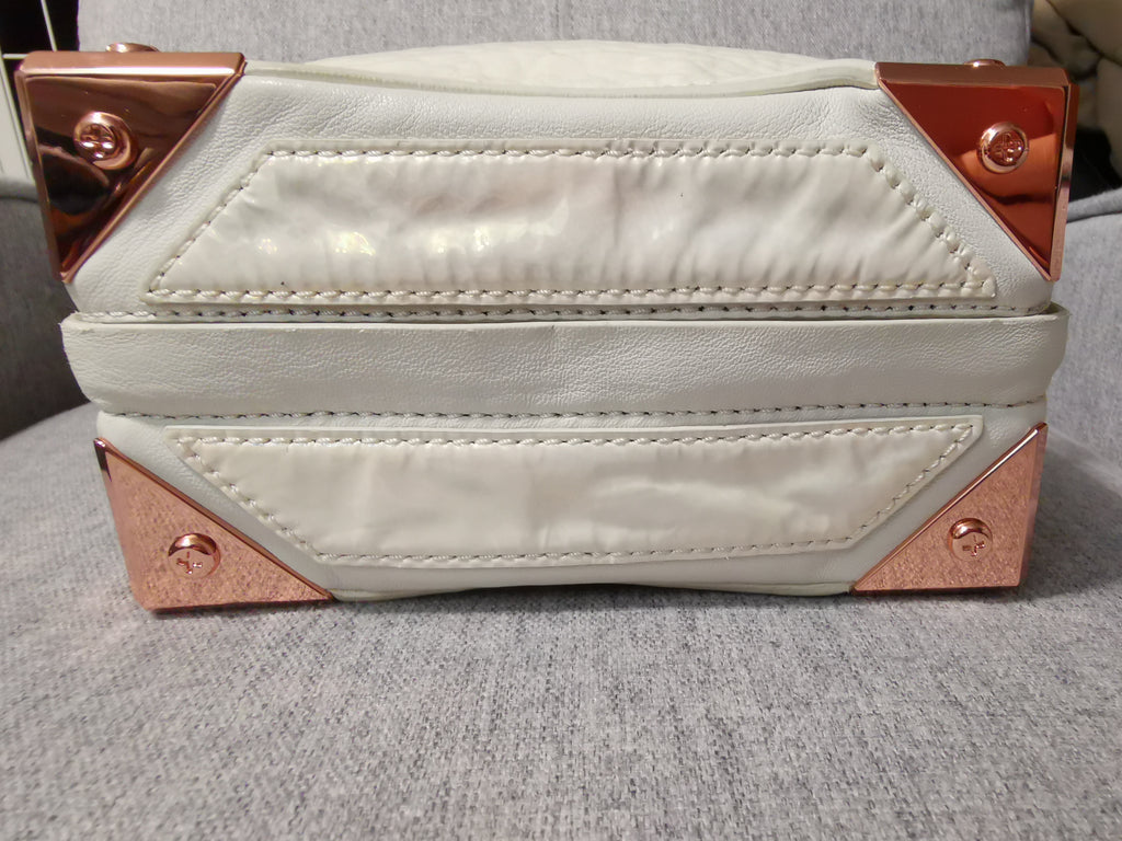 Alexander Wang Mini Marion White & Rose Gold Crossbody Bag