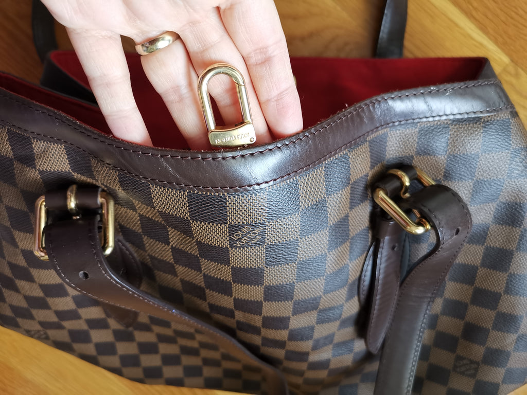 Louis Vuitton Damier Ebene Hampstead MM Tote Bag