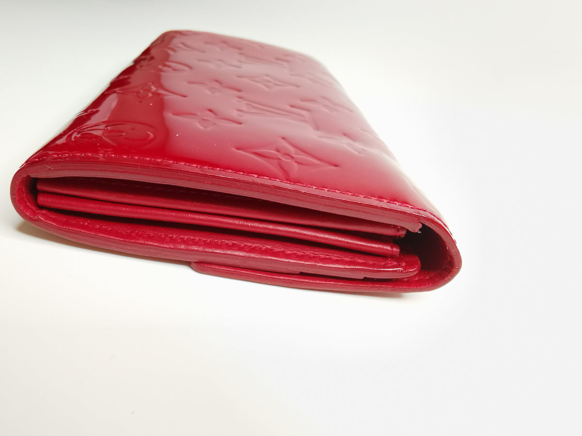 Louis Vuitton Monogram Vernis Red Continental Wallet