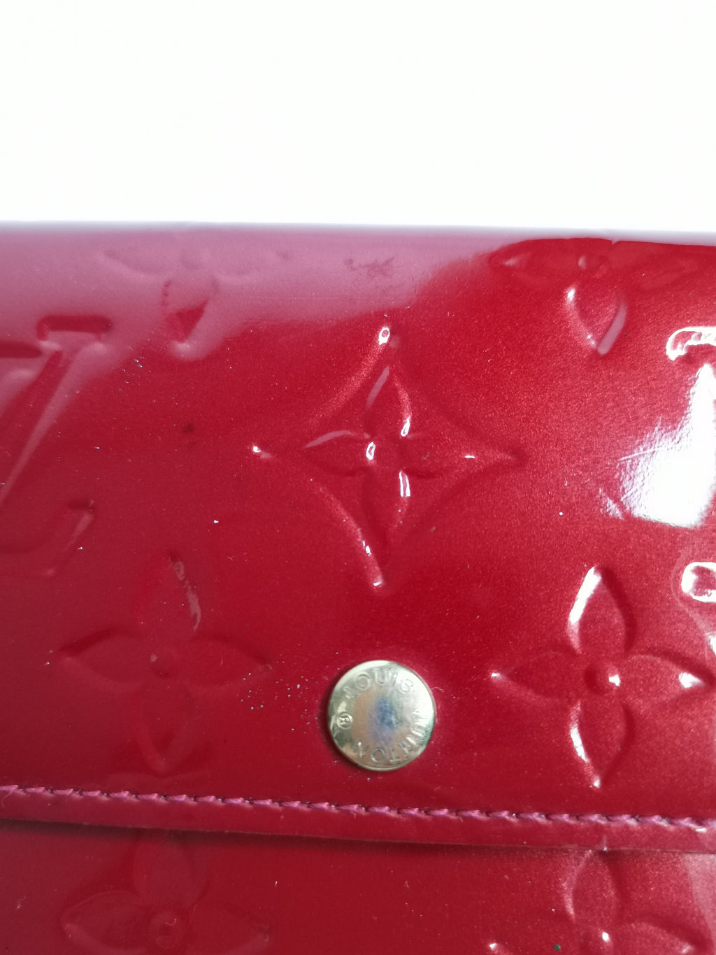 Louis Vuitton Monogram Vernis Red Continental Wallet