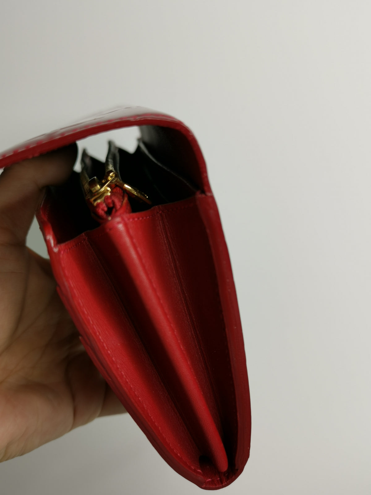 Louis Vuitton Monogram Vernis Red Continental Wallet