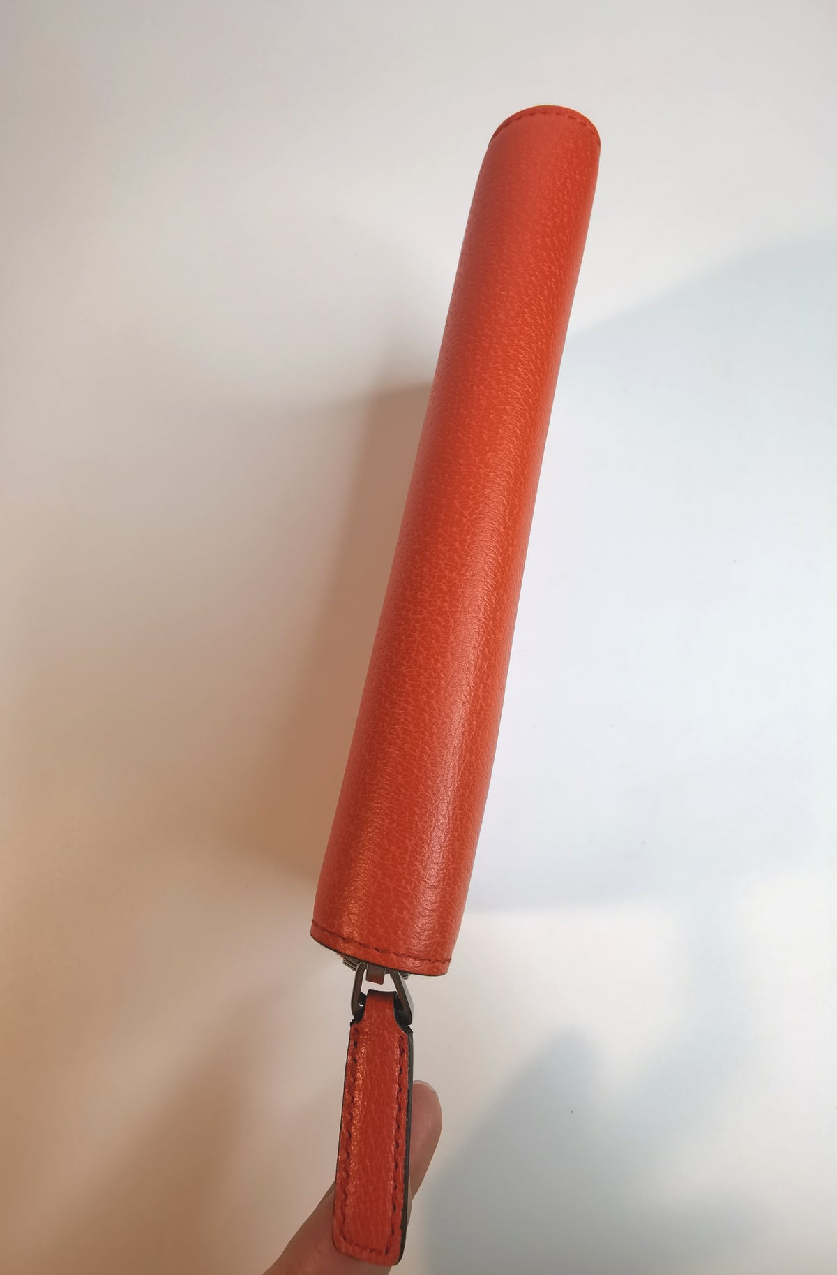 Gucci Orange Leather Zip-Around Wallet