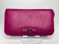 Salvatore Ferragamo Vara Bow Zip-Around Wallet