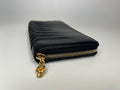Alexander McQueen Rib Cage Long Zip-Around Wallet