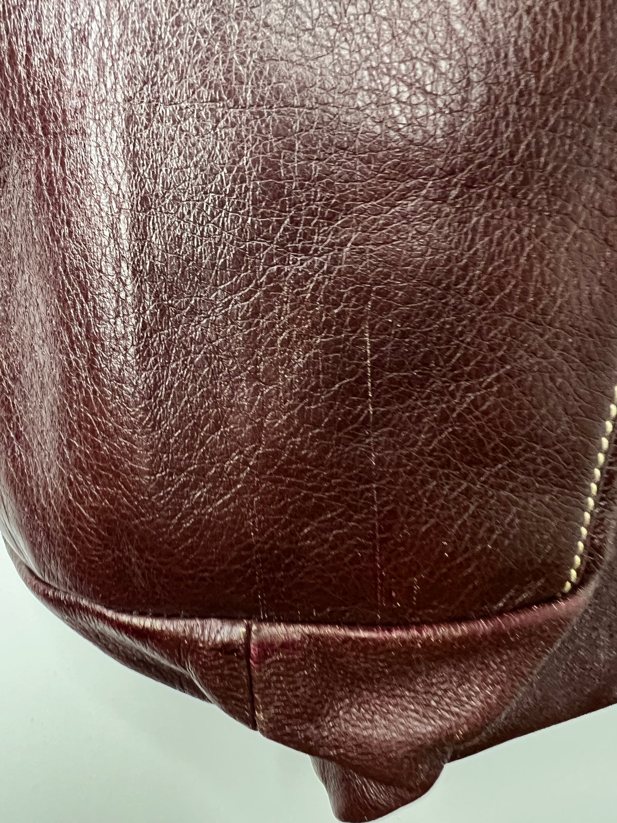 Vintage Gucci Burgundy Leather Hobo Tote Bag