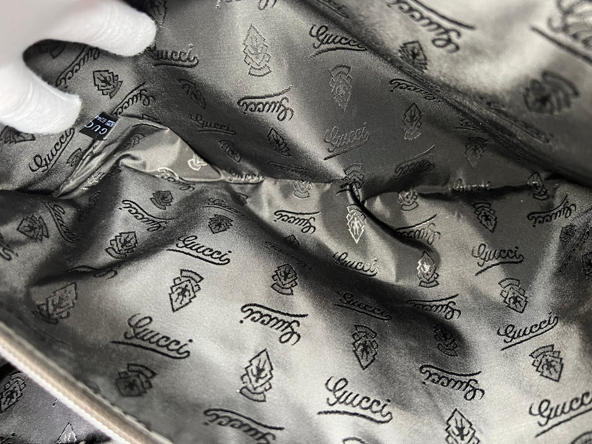 Vintage Gucci Burgundy Leather Hobo Tote Bag