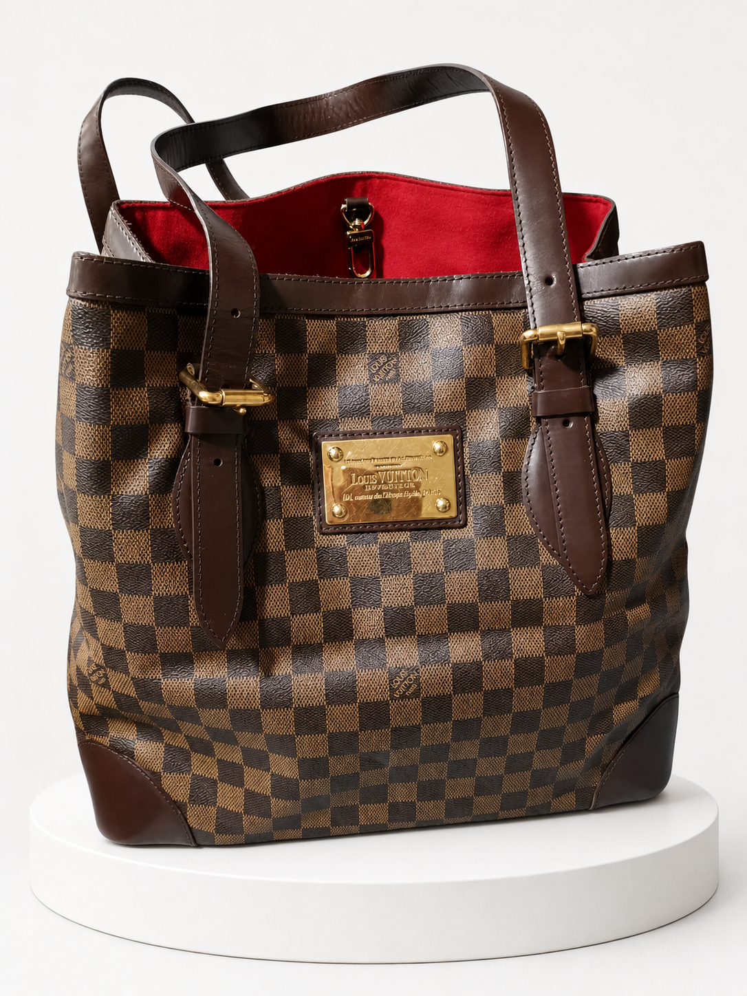 Louis Vuitton Damier Ebene Hampstead MM Tote Bag